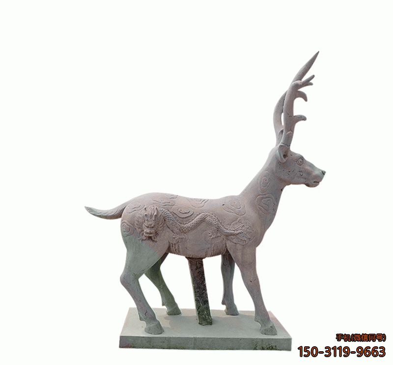 小鹿石雕_園林公園大理石動物雕塑 小鹿石雕_園林公園大理石動物雕塑