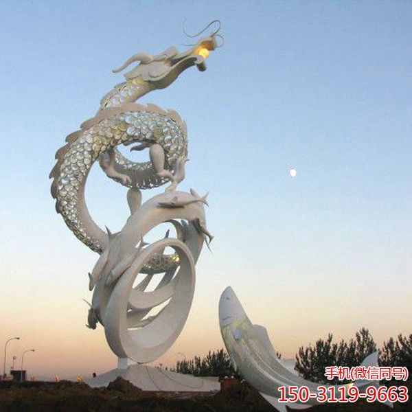 《游龍》不銹鋼動物景觀