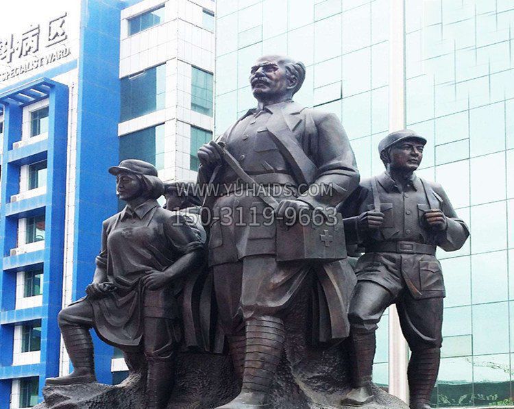 醫院人物白求恩銅雕 醫院人物白求恩銅雕