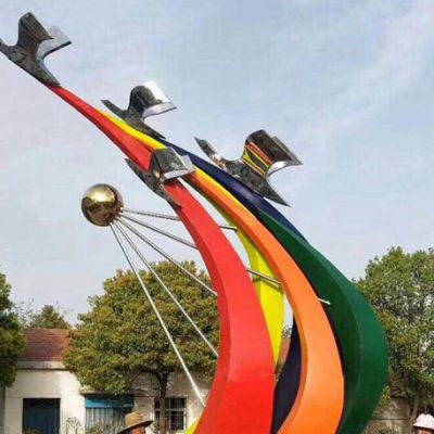 影響小區不銹鋼彩虹舞景觀雕塑報價的因素有哪些？