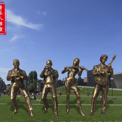 銅雕聽音樂人物的作用是啥？