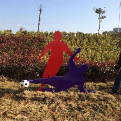 公園不銹鋼剪影體育主題運(yùn)動人物雕塑