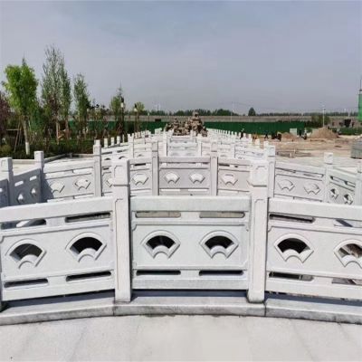 景區公園大型大理石石雕欄桿欄板雕塑