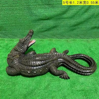玻璃鋼鱷魚，仿真鱷魚