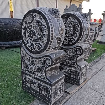 仿古青石門墩古建園林石雕抱鼓石門墩吉祥如意門墩雕刻