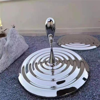 不銹鋼戶(hù)外園林抽象創(chuàng)意園林景觀雕塑