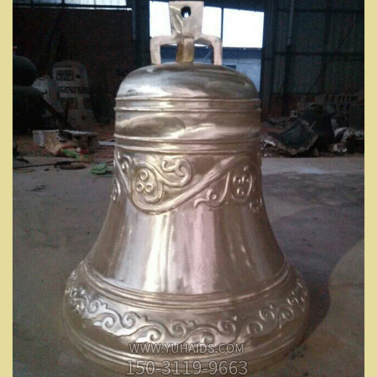 純銅鐘，鑄銅銅鐘雕塑