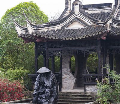 定制玻璃鋼仿銅姜太公釣魚雕塑需要多少錢？