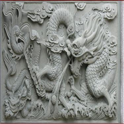 龍紋高浮雕，大理石石刻龍浮雕