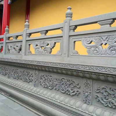 園林河道花崗巖雕刻石欄桿欄板