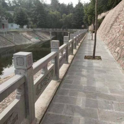 城市河道護(hù)欄石欄桿，花崗巖石刻欄桿