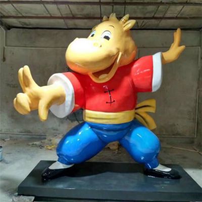 商業(yè)戶(hù)外園林景觀卡通牛雕塑