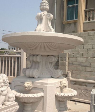 法院戶外景觀漢白玉噴泉石雕