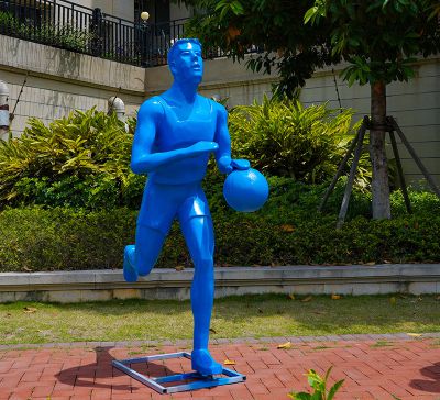 公園體育廣場打籃球運動景觀玻璃鋼雕塑