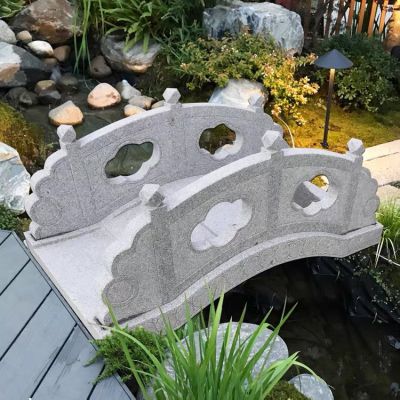 花崗巖石雕小橋，園林造景流水橋