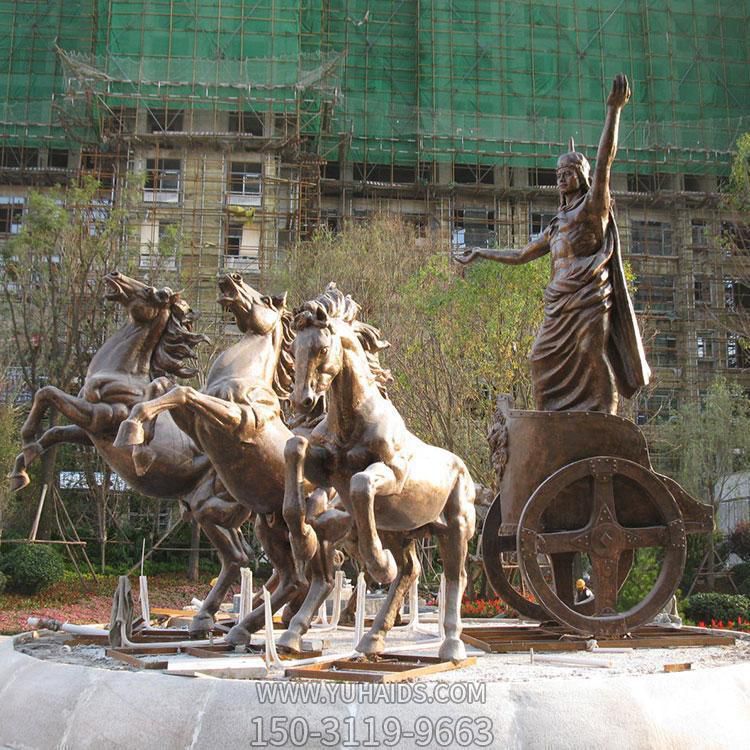 玻璃鋼太陽(yáng)神阿波羅戰(zhàn)車(chē) 廣場(chǎng)步行街景區(qū)雕塑