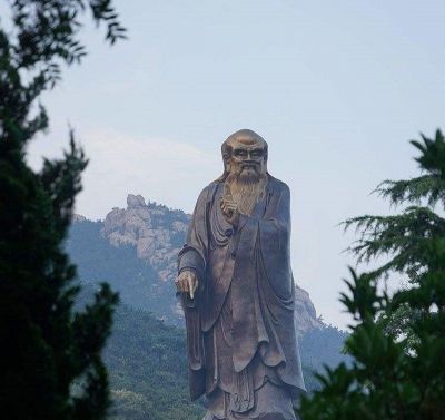 戶外大型鑄銅老子雕像，仿古做舊古代名人擺件