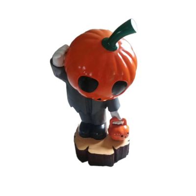 商場擺放萬圣節(jié)主題玻璃鋼卡通南瓜公仔小品