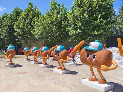 玻璃鋼卡通面包雕塑