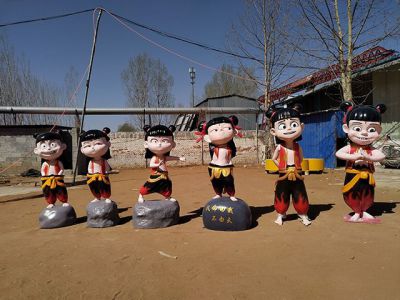 玻璃鋼哪吒系列雕塑