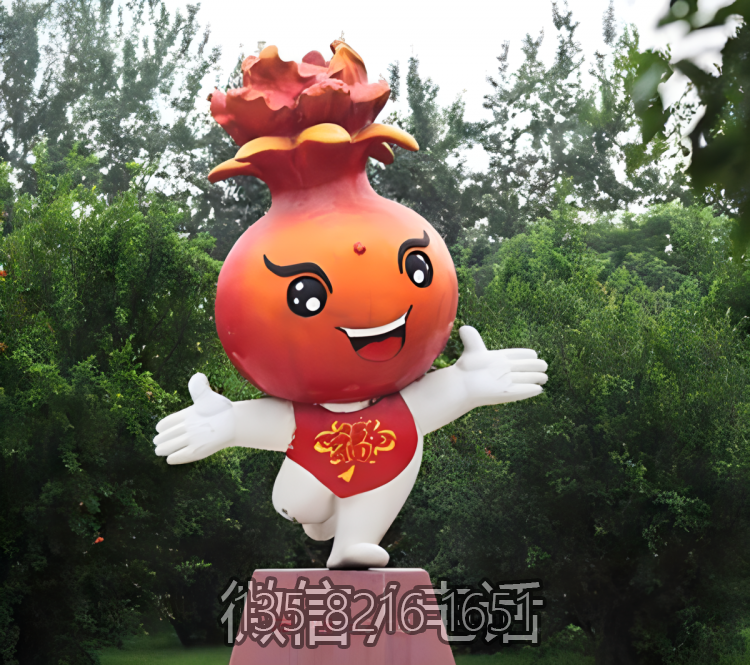 玻璃鋼卡通石榴水果公仔 (2) 玻璃鋼卡通石榴水果公仔 (2)