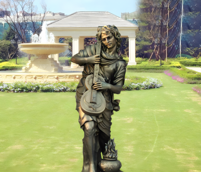 別墅庭院景觀西方音樂(lè)人物銅雕塑